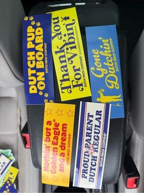 Dutch Bros bumper Sticker Set - all 5